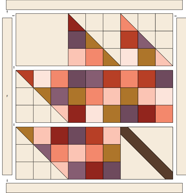 How to piece a Maple Leaf Quilt Block with half-square triangles